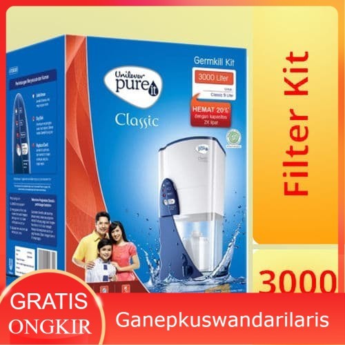 Unilever Pureit Classic Germkill Kit Filter 3000 Ganepkuswandarilaris