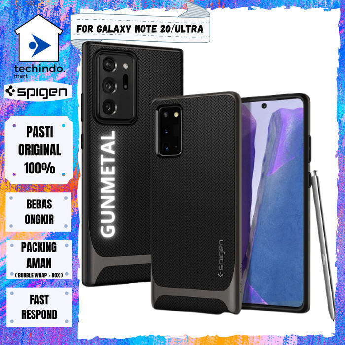 Case Samsung Galaxy Note 20 / Ultra Spigen Neo Hybrid Dual Casing - GUNMETAL, note 20 ultra