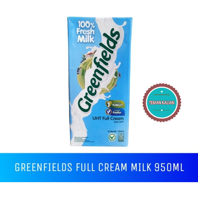 

GREENFIELDS FULL CREAM MILK 950ML 1 PCS