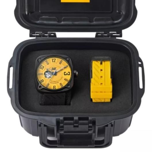 [LIMITED EDITION] CAT Caterpillar AT.168 Automatic 600 Pcs Original Box Set Jam Tangan Pria Sport