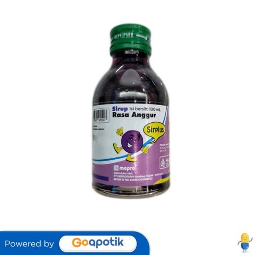 

Sirplus Rasa Anggur Sirup 100 Ml