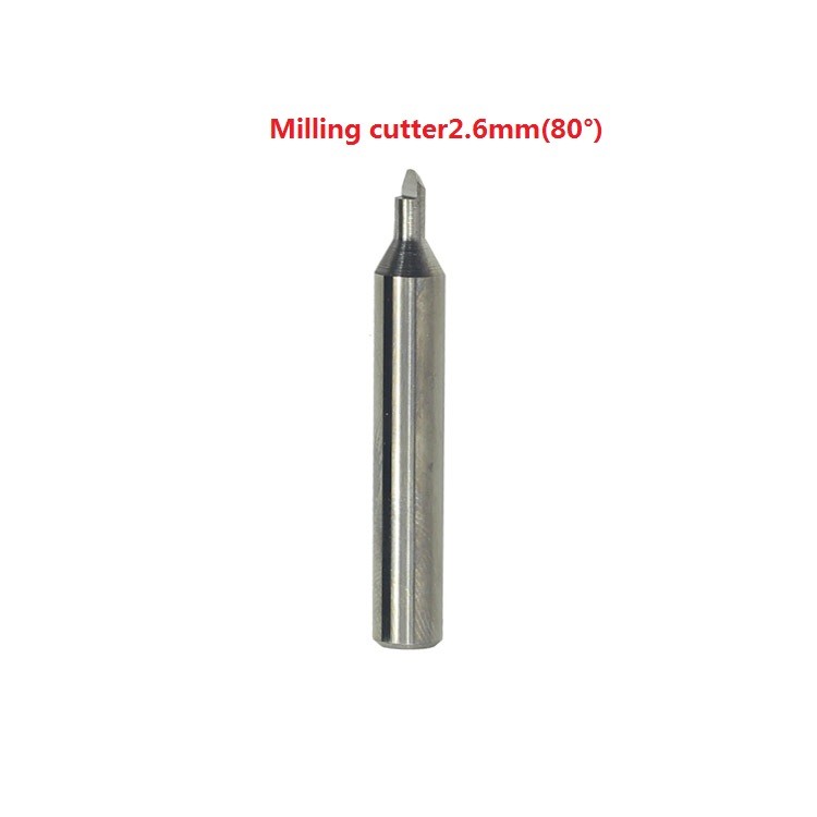 

Raise Universal Key Duplicate Cutting Machine Milling Cutter 80 Degree 2.6mm Cutter Locksmith Tools End Mills Cutters