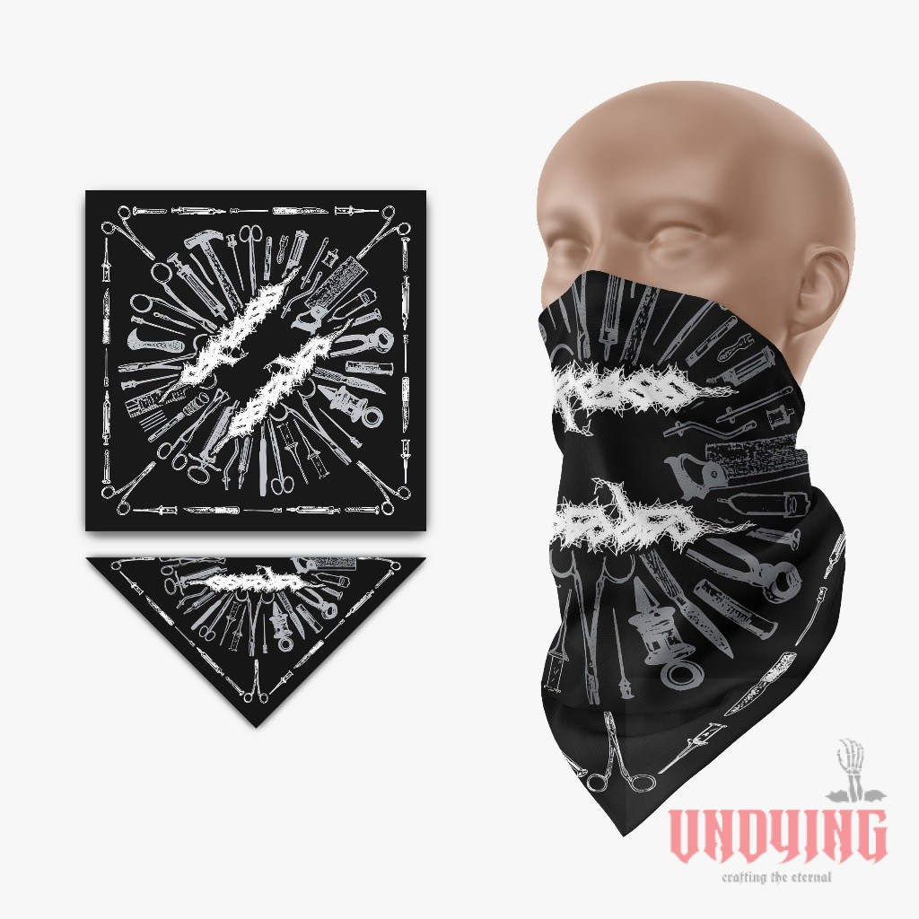 Carcass - Bandana /Paisley Masker Scarf /Band Death Metal / Bandana Slayer Unisex /Skena Aksesoris O
