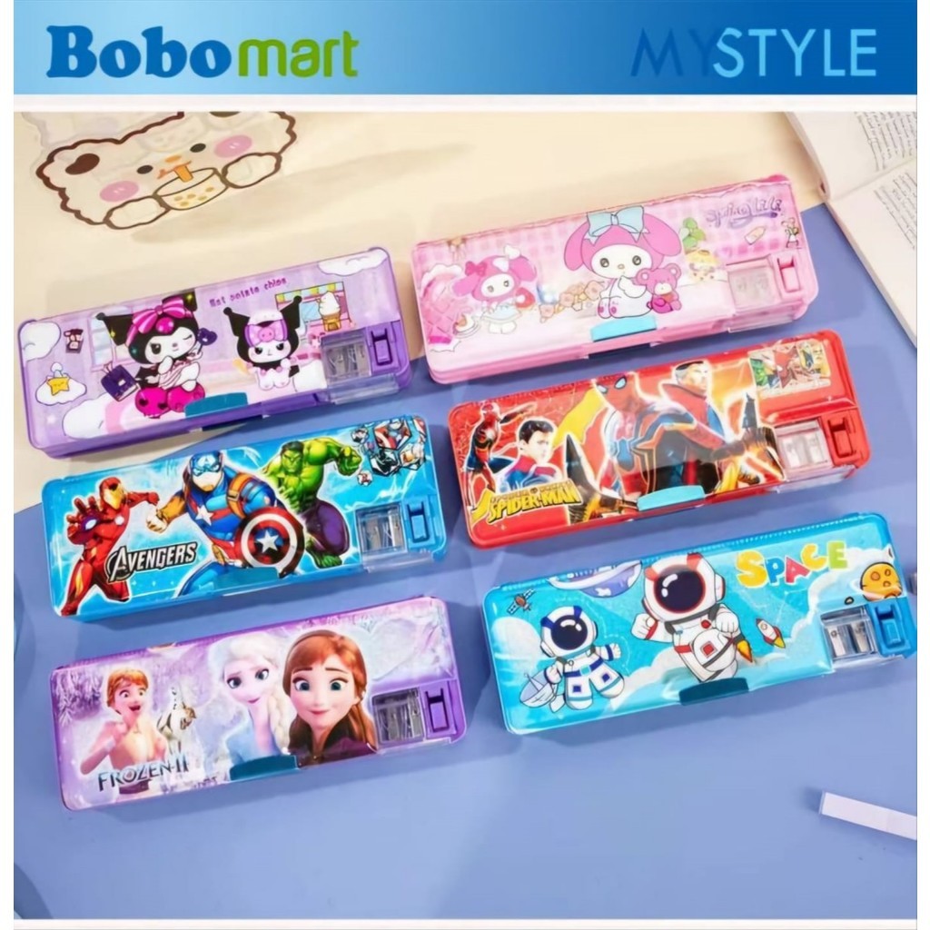 

KOTAK PENSIL MAGNET GLITER KT-2220 KOTAK PENSIL CASE ANAK SEKOLAH MOTIF KARAKTER KARTUN MURAH