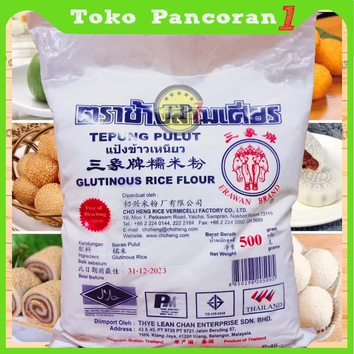 

[Promo] Tepung Pulut / Tepung Ketan Thailand / Glutinous Rice Flour 500 gr - Not Specified