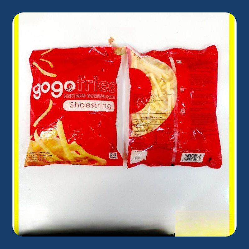 

GOGO Shoestring Crinkle Kentang goreng 1kg