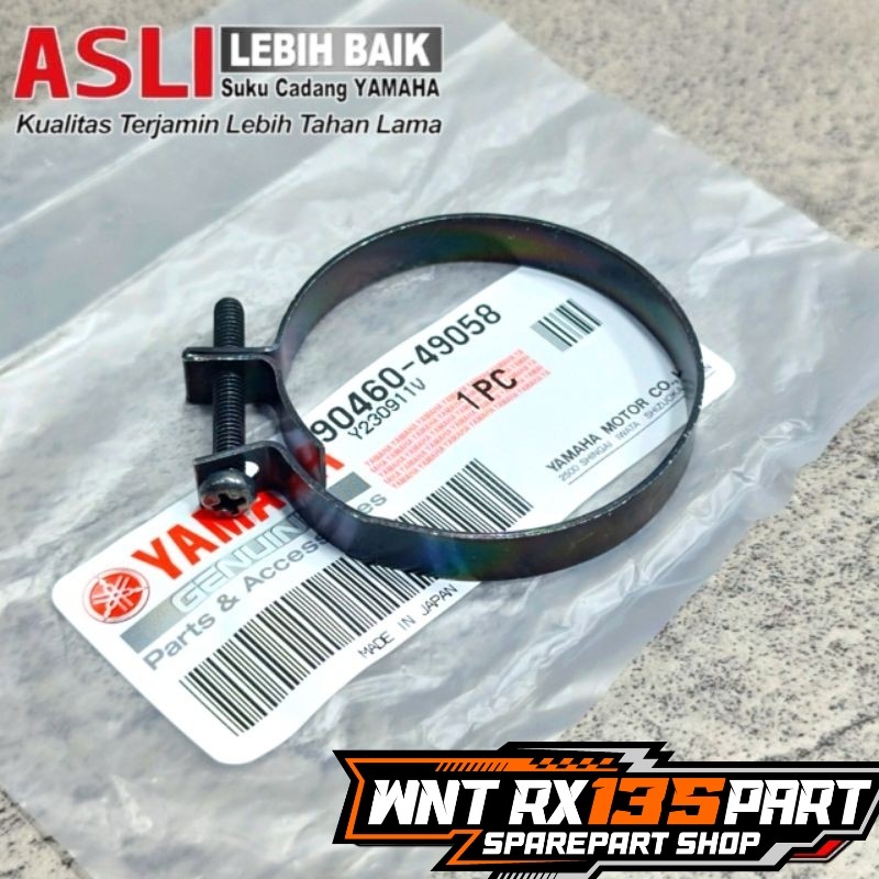 CLAMP KLEM KLEMAN KARBU KE BOX FILTER RX KING RXK RXS F1ZR FIZR FORCE1 ALFA ORIGINAL YAMAHA JAPAN | 