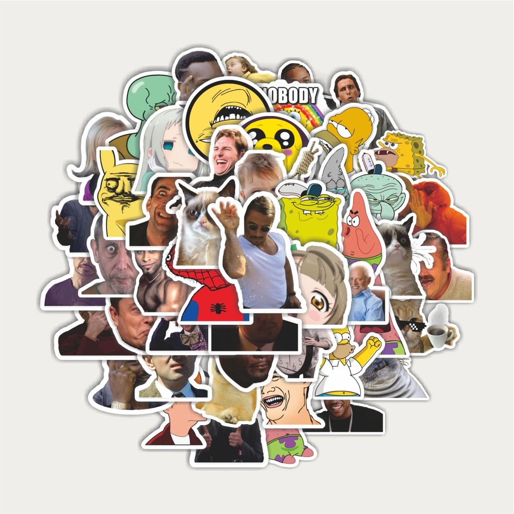 

Sticker Pack Stiker Random Meme Funny | Sticker TUMBLR | Stiker LAPTOP KOPER HELM