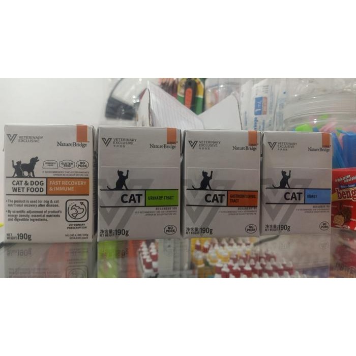 

Nature Bridge Wet recovery,gastro,urinary 190gr - recoveri,