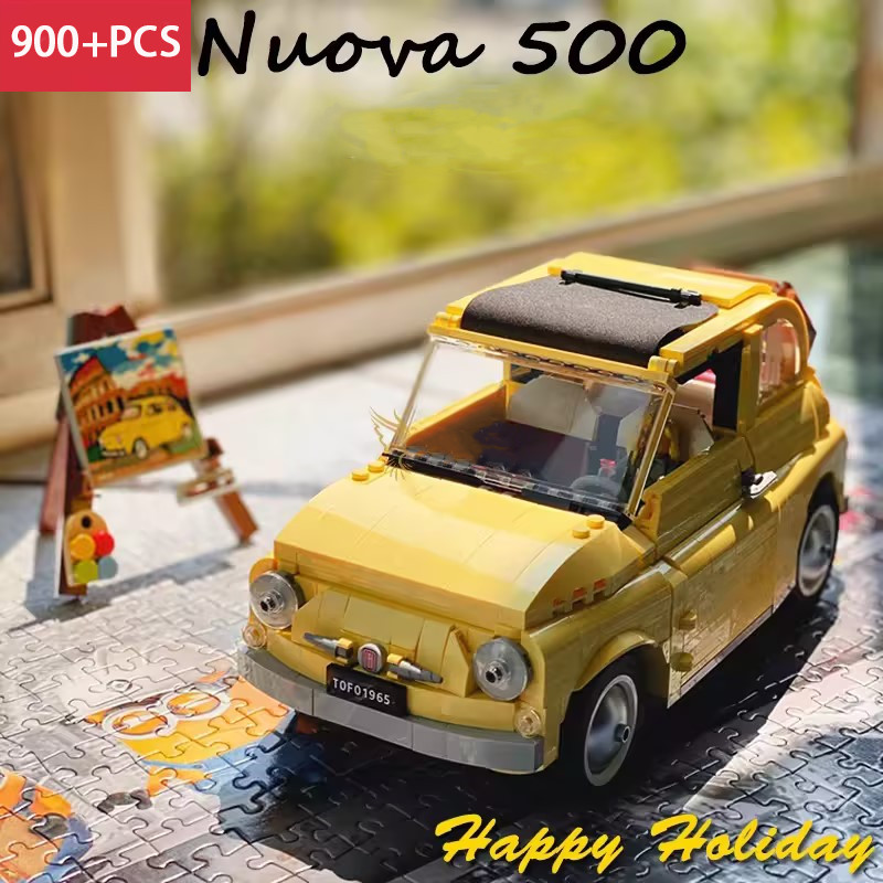 

2024 New 900+PCS 10271 Camper Van City Fixed Series 500 Model Build Kit Creator Building Blocks DIY Toys For Kids Gifts For Boys