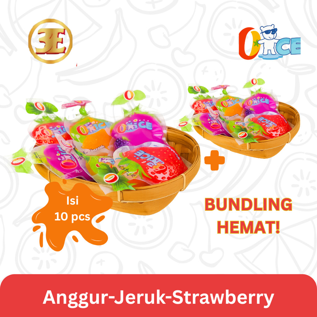 

Bundling Hemat Buy 1 Get 1 OIce/Minuman/Juice/Jelly/Ager Rasa Buah isi 10pcs+10pcs