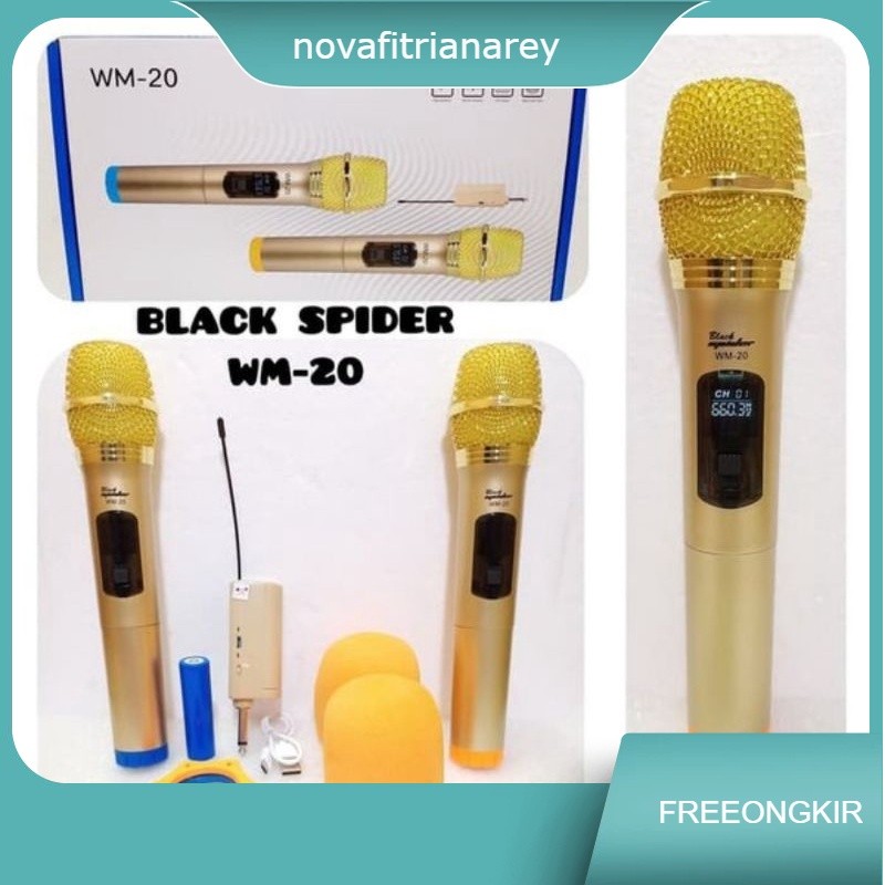 Mic Wirelles Blackspider Wm20/Wm-10 Original