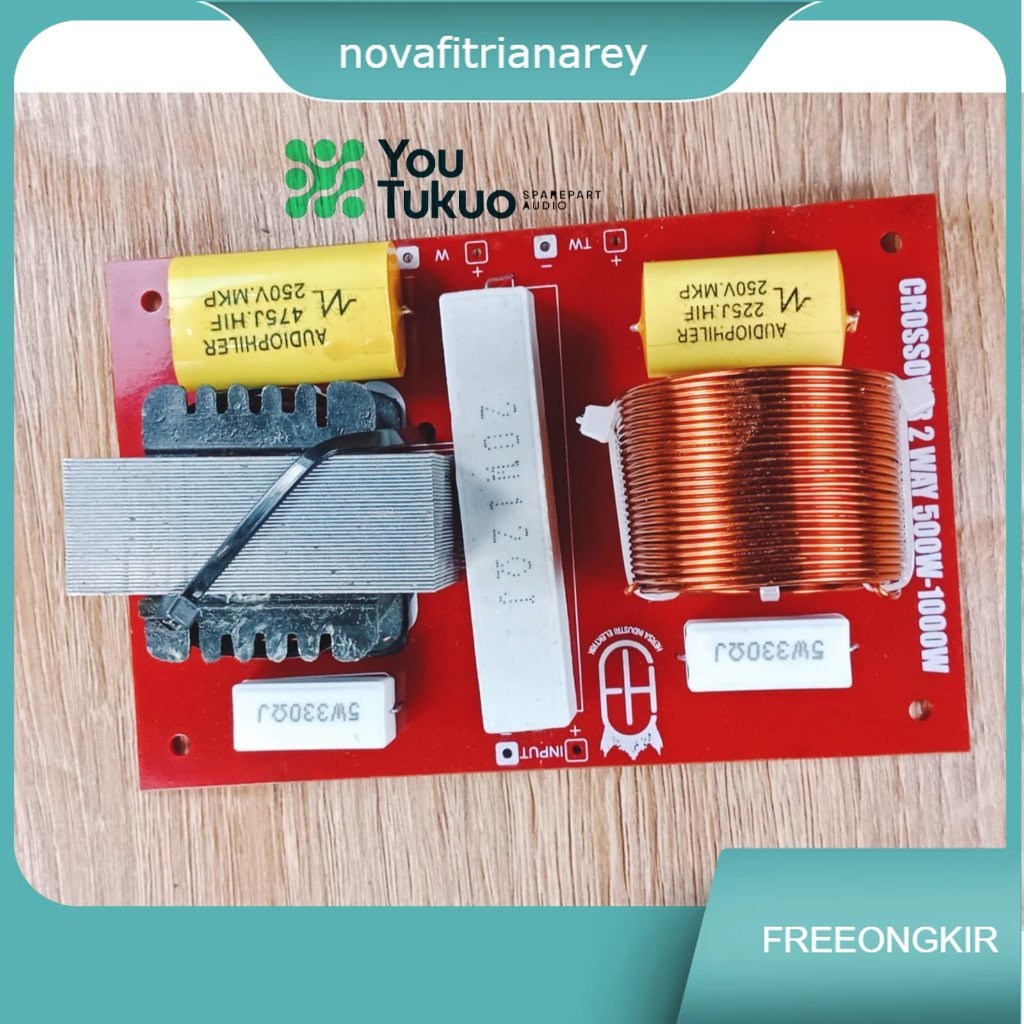 Kit Crossover Pasif 2 Way 1000 Watt Suara Bersih