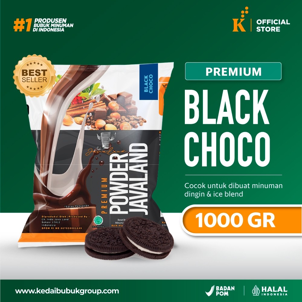 

Bubuk Minuman Premium Black Choco Javaland Grande 1kg