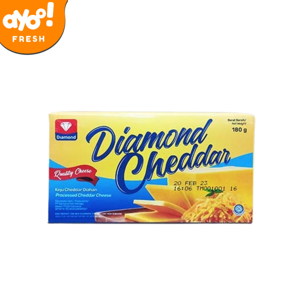 

Keju Cheddar Diamond / Cheese Processed Cheddar 180gr