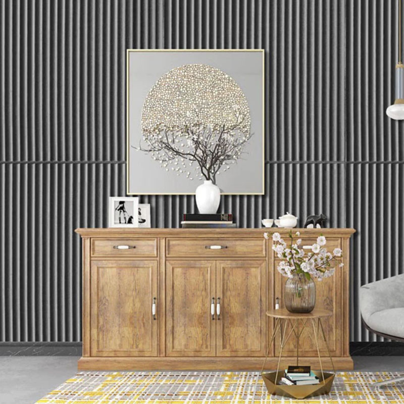 Terlaris Walpaper Stiker Dinding 3D Pola Garis Silinder/Wallpaper 3D Foam Sticker Premium/Wallpaper