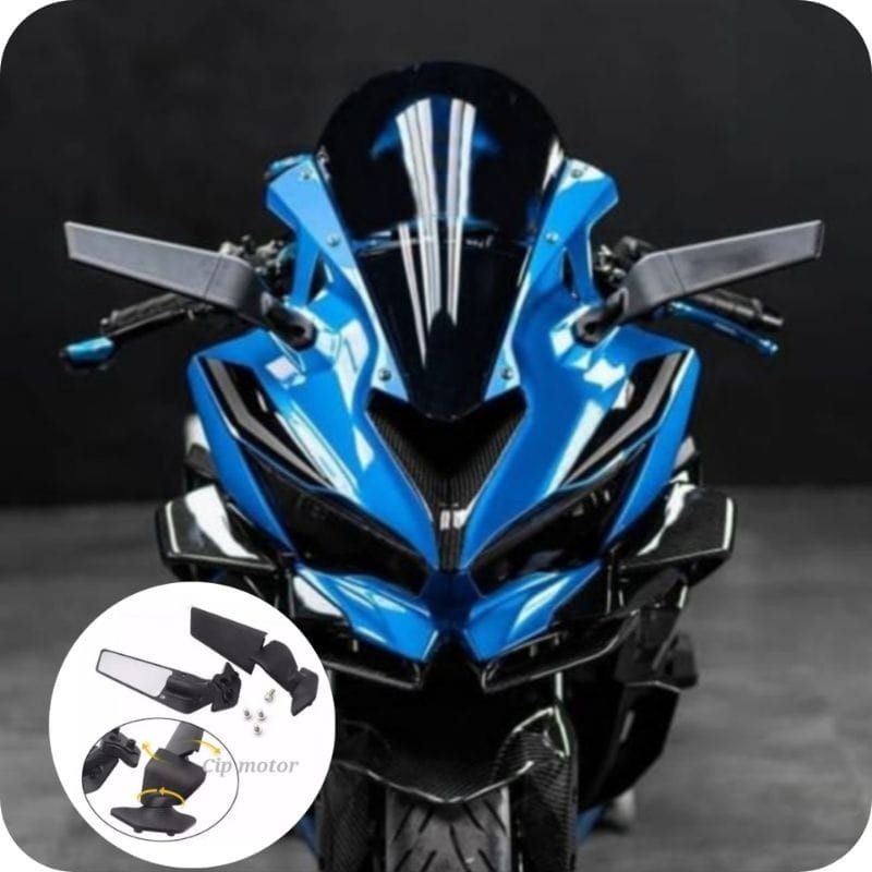 Spion Winglet Moto Gp Motor Ninja R25 CBR250RR GSX R15 CBR 150 Sepasang 2pc Lagi Viral