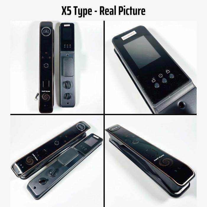 

Smart Door Lock 3D Face Recognition WiFi App - Video Camera - Voice Talk - Fingerprint - X5