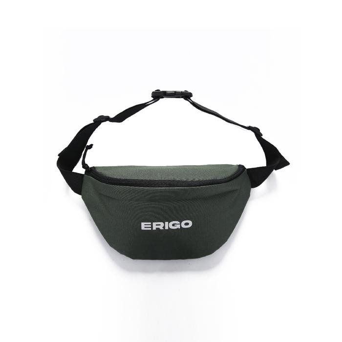 siap kirim Erigo Waist Bag Itsuki Olive - Tas Pinggang Selempang Unisex - Size, AS