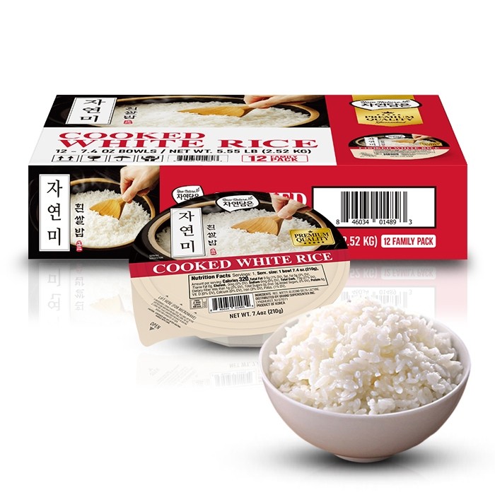

RAW NATURE Cooked White Rice 210g 1 Box (isi 12pcs)