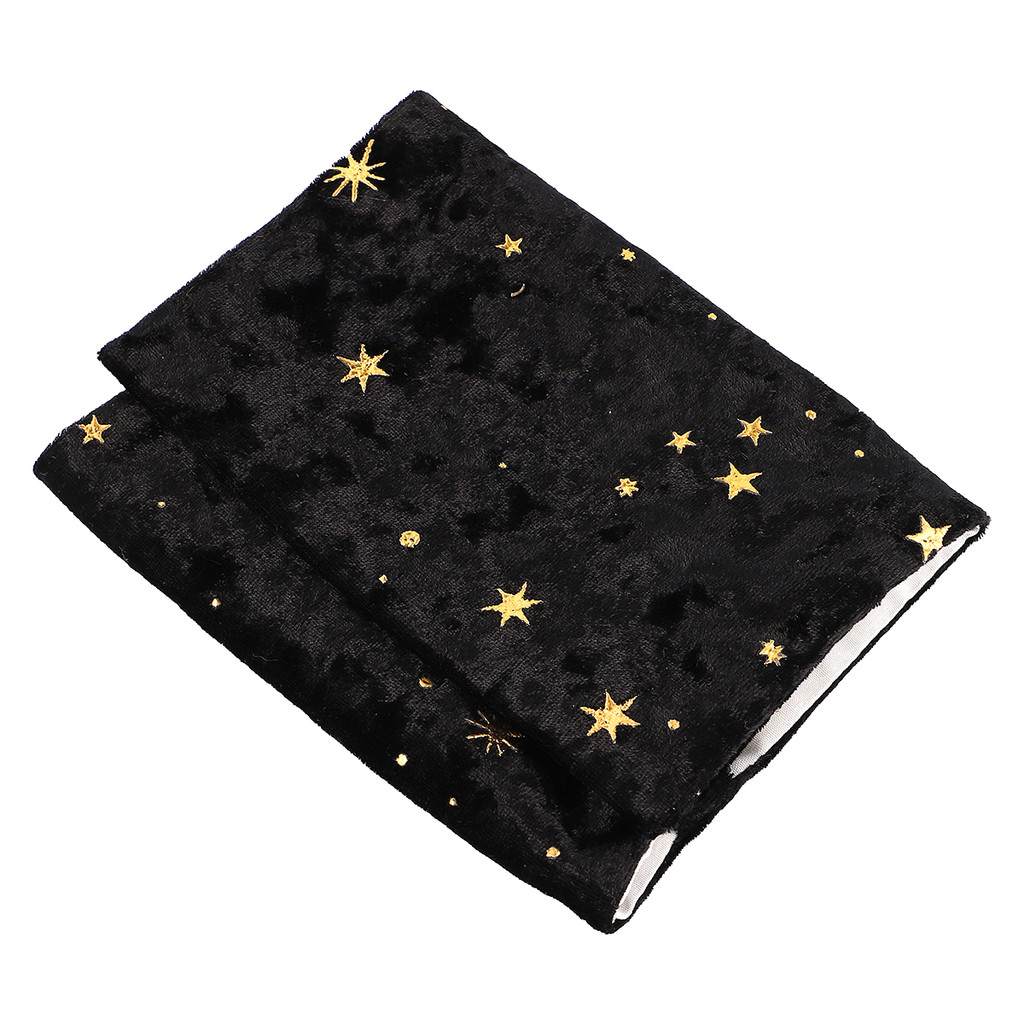 

Gold Stamping Protective Book Cover Black Cloth Protector Eco Friendly Book Sleeve Reusable Notebook Sleeve