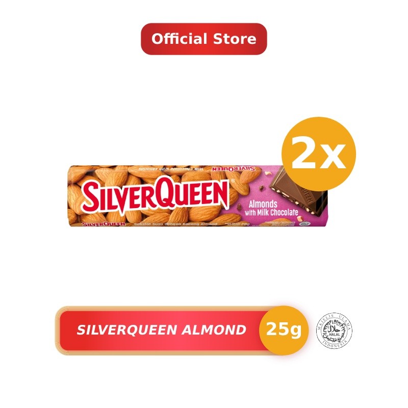 

Silverqueen Cokelat Almond 2 x 25 gr