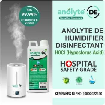 Air Disinfectant Anolyte DE for Humidifier. Cairan Disinfektan 1 Liter