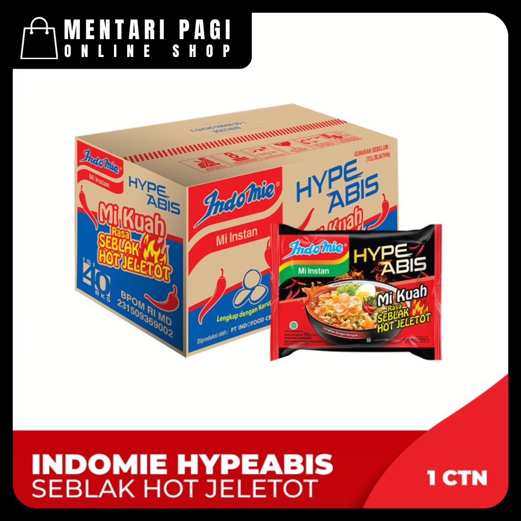 

Indomie Hypeabis Seblak Hot Jeletot - 1 Dus 40 Pcs