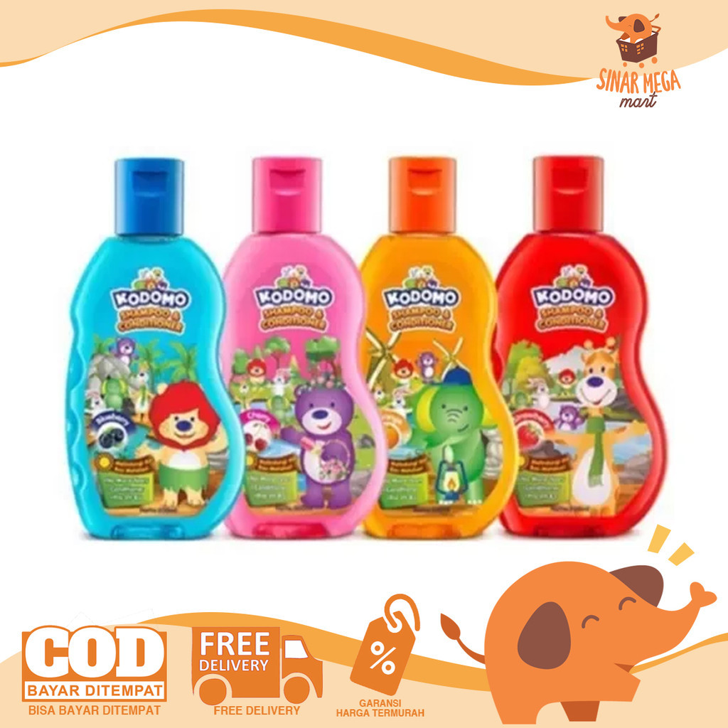 KODOMO Shampoo & Conditioner Gel 45ml - Shampo Anak Botol Kecil