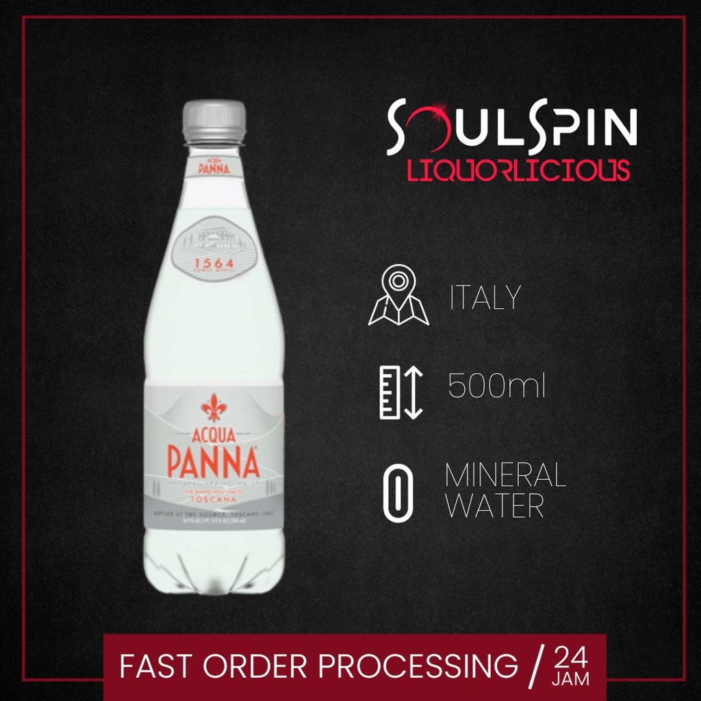 

Acqua Panna Natural Mineral Water 500ml Khusus Instan - Only Instant Delivery