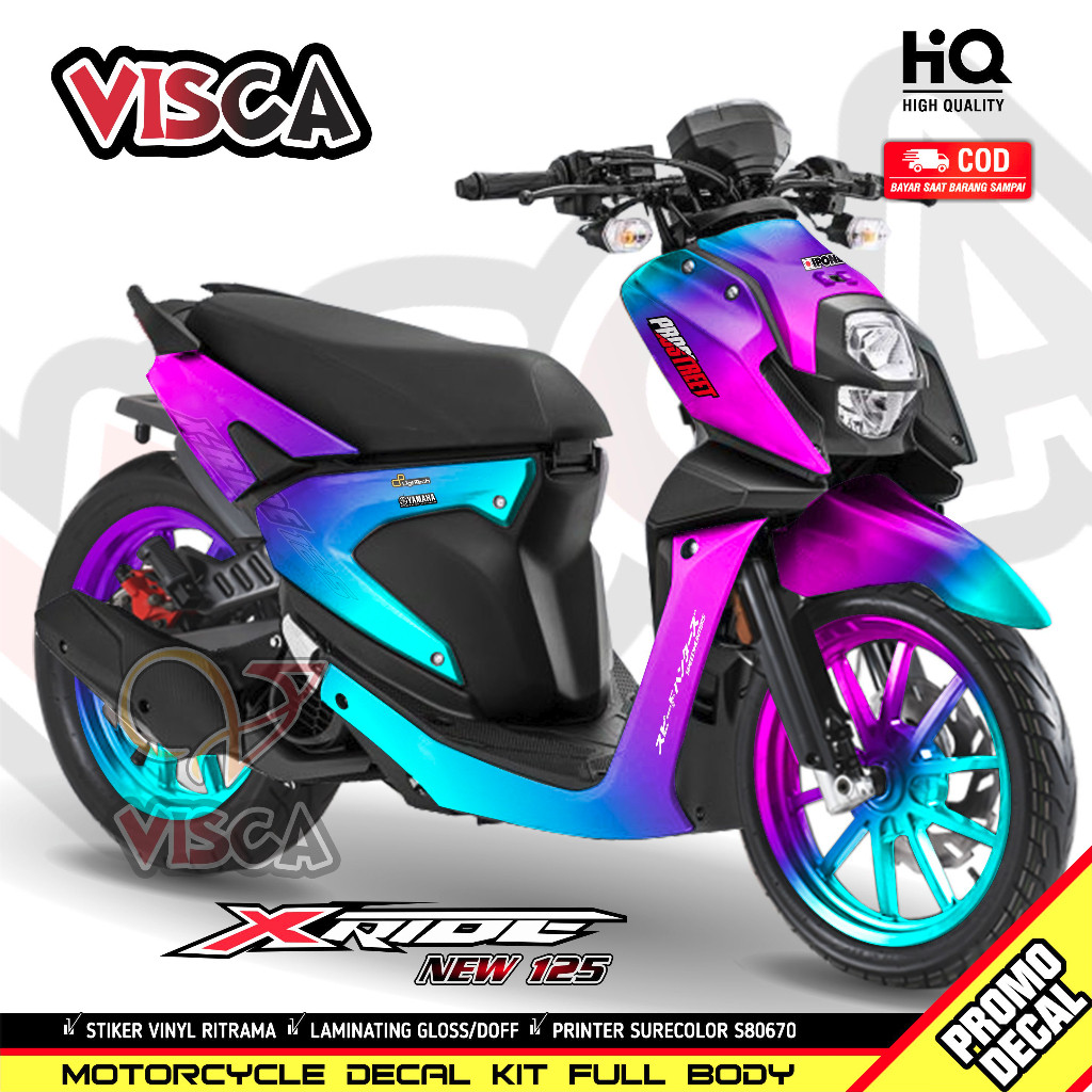 Decal X Ride 125 Full Body Stiker X Ride 125 Full Body Stiker Motor Xride 125 Full Body BUNGLON