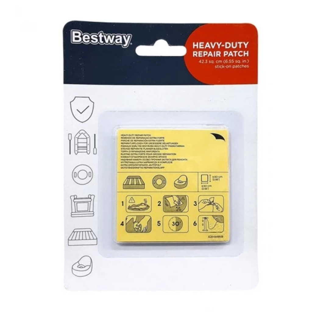 

Lem Stiker Bestway Penambal Kolam, Ban Renang, Perahu Angin, Sofa Angin, Kasur Angin Dll