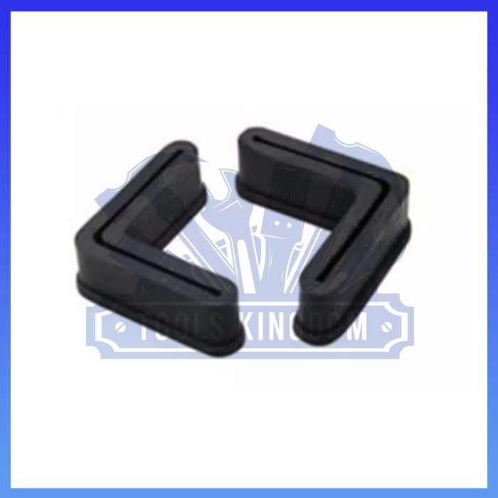 Alas Karet Rak Besi Siku Lubang / Kaki Karet Siku Lubang