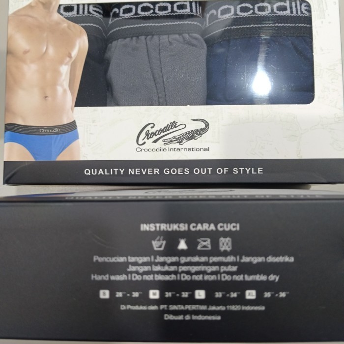 SALE -Celana dalam pria crocodile 521 247 isi 3  + Masker Bagus / cd pria crocodile 247 / cd cowok c