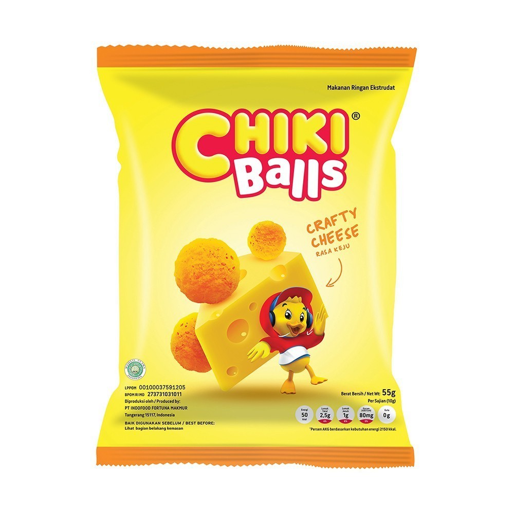 

CHIKI BALLS CRAFTY CHEESE 55GR