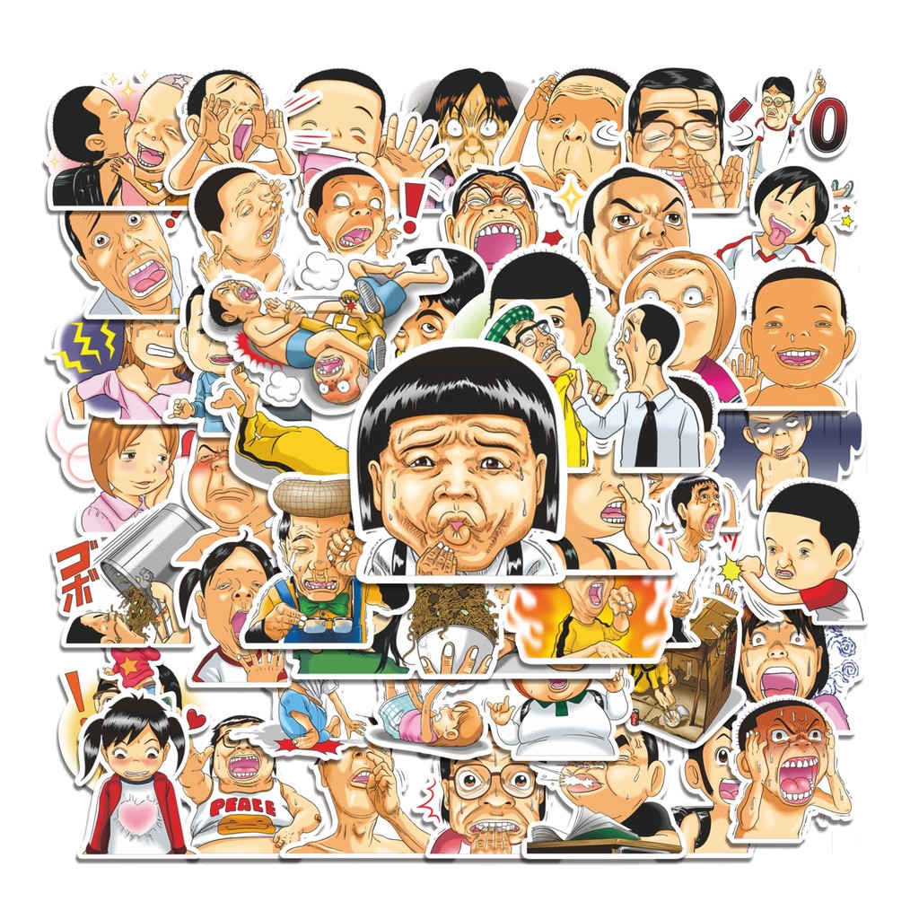 

COD 50 Pcs Stiker Super Radical Gag Family Lucu Anti Air Untuk Dekorasi Notebook Sepeda Skateboard Handphone DIY