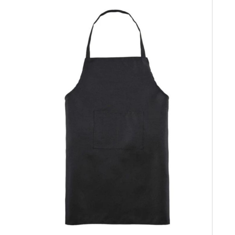 NEW Product Apron hotel/ celemek kain hitam panjang/ apron koki/ celemek koki