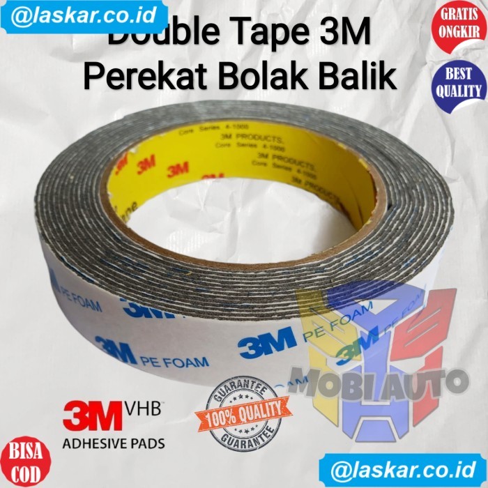 

(AM) Double Tape 3M Putih Perekat Bolak Balik
