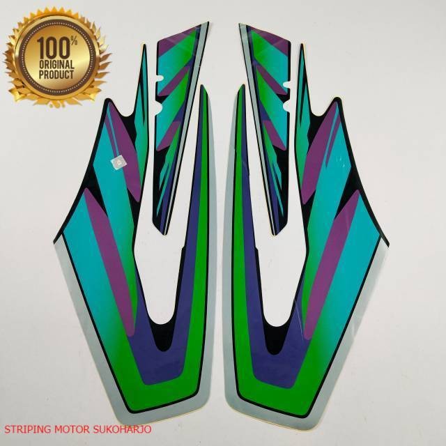 (ORI) striping list body stiker yamaha rx king tahun 1996 1997 full set  kualitas original