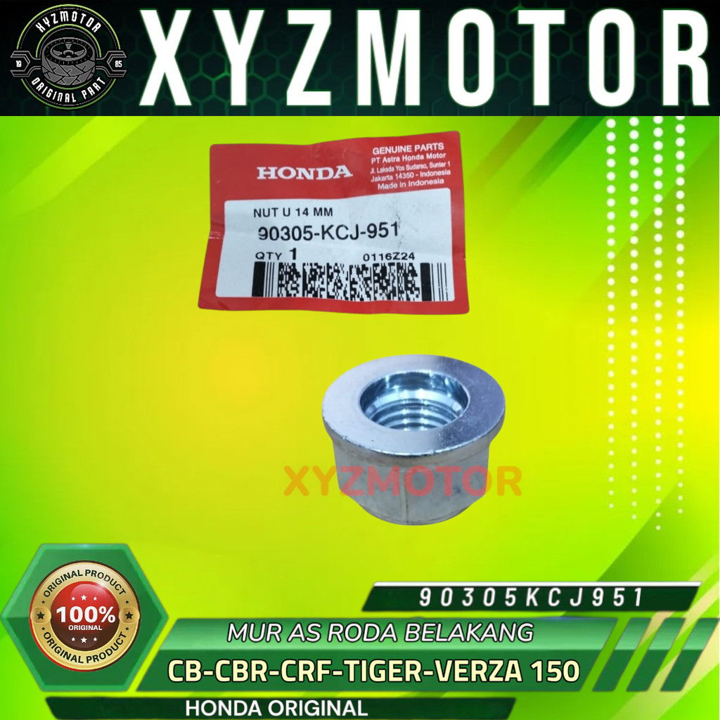 MUR AS RODA BELAKANG CRF 150 CB TIGER VERZA 150 HONDA ORIGINAL 90305-KCJ-951