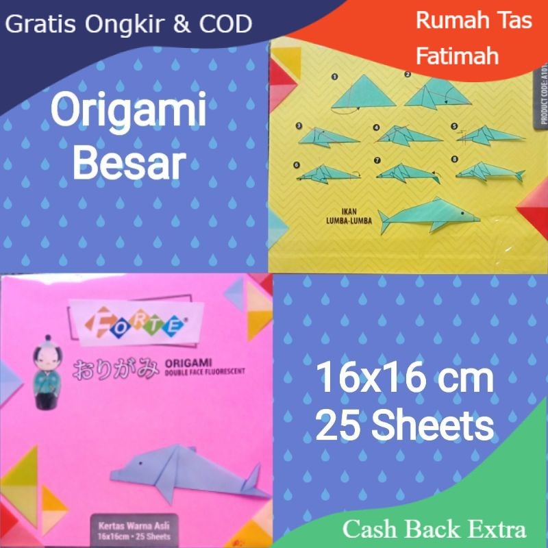 

Promo (ORIGINAL) KERTAS LIPAT BESAR ORIGAMI BESAR / ORIGAMI SEDANG/ KERTAS LIPAT ORIGAMI KECIL By Rumah Tas Fatimah