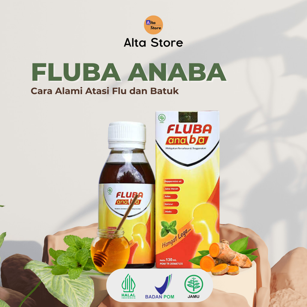 

Madu Herbal Fluba Anaba 130ml Obat Bantu Atasi Flu Batuk Anak Original Medan