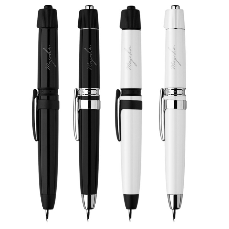 

MAJOHN A3 Press Rotate Resin Fountain Pen Retractable Extra Fine Nib 0.4mm Ink Writing Pen School Office Stationery Supplies