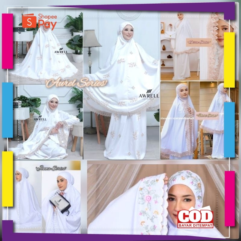 [PREMIUM ORIGINAL] Promo Aneka Mukena Putih/ Mukena Renda Mewah/ Mukena Haji&Umrah/ Mukena Seserahan