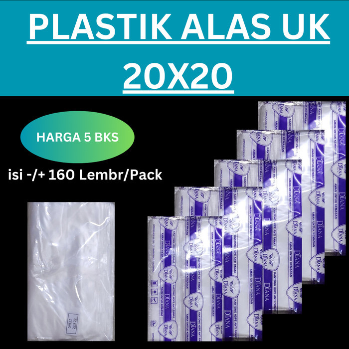 

Plastik Sheet uk 20x20 isi 5 bks, plastik Alas Nasi, plastik Lembaran