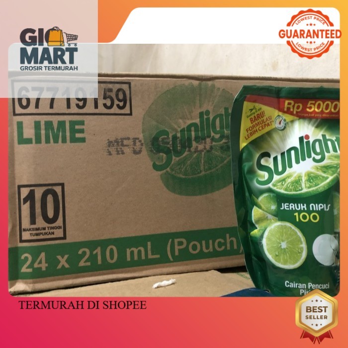 

Sunlight Reffill 210 ml 1 Dus per Karton Isi 24