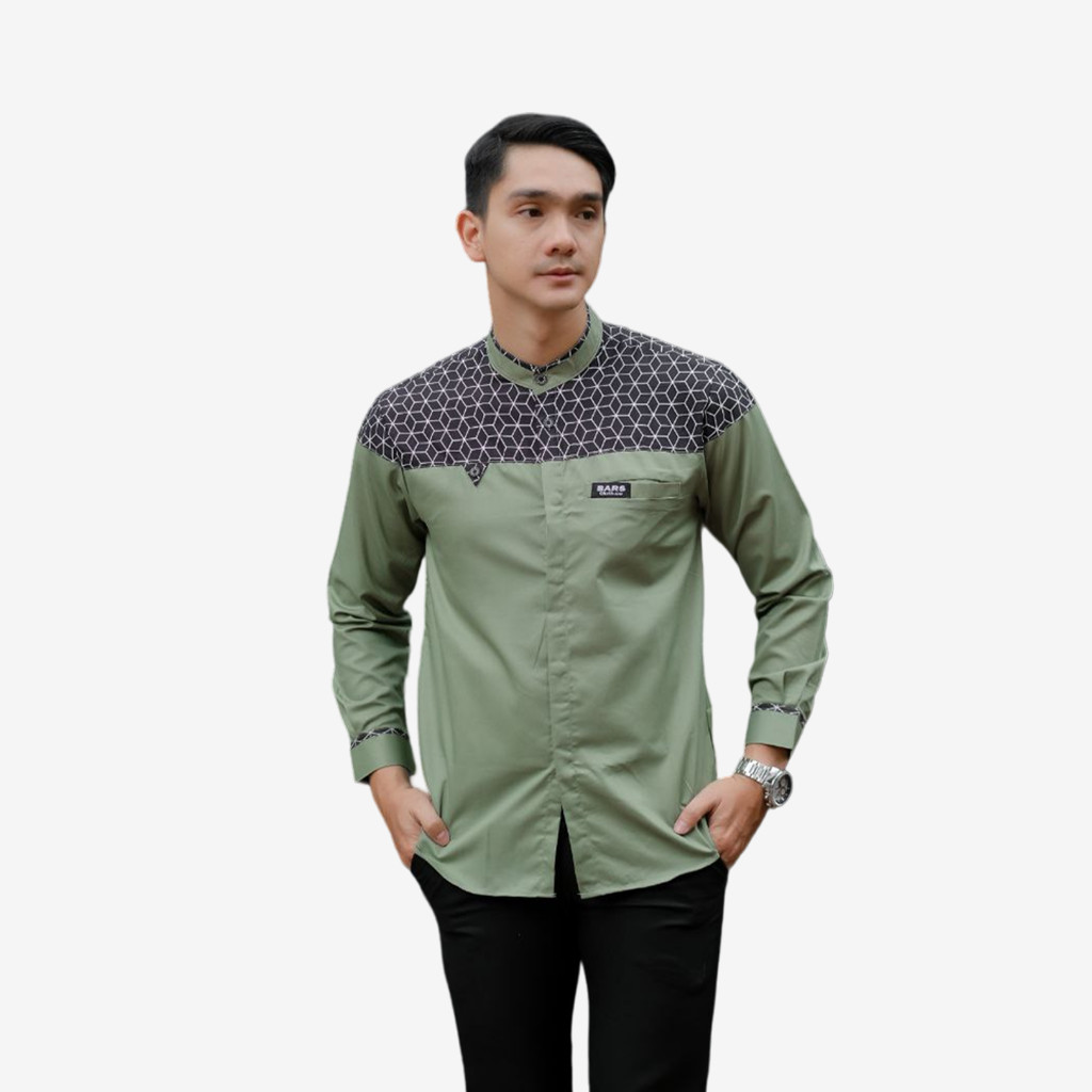 DK65ST BARS CLOTH.CO Baju Lebaran Couple Pasangan 2024 Kemeja Koko Ayah Dan Anak Laki Laki Kurta Yam