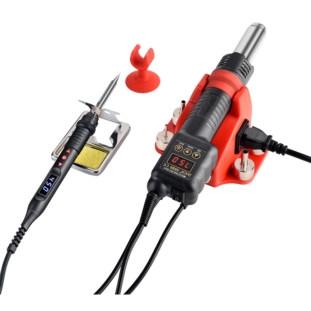 JDC 8899 2 in 1 Soldering Station Digital Display Hot Air  Welding Rework For Phone BGA SMD PCB IC R