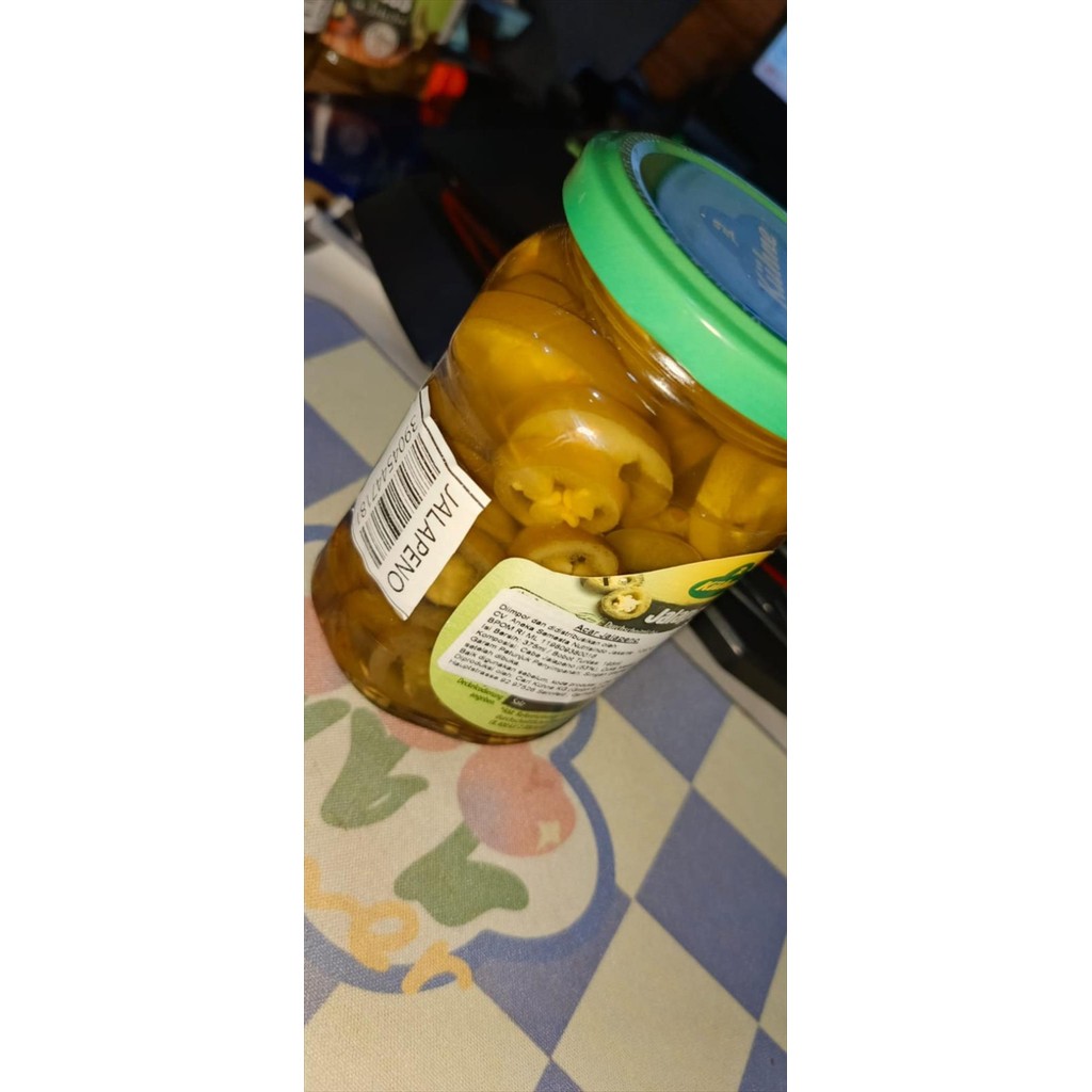

RB Kuhne Jalapeno Peppers 375ml - Acar Cabe Mexico Pickled Cabai Jalapeno
