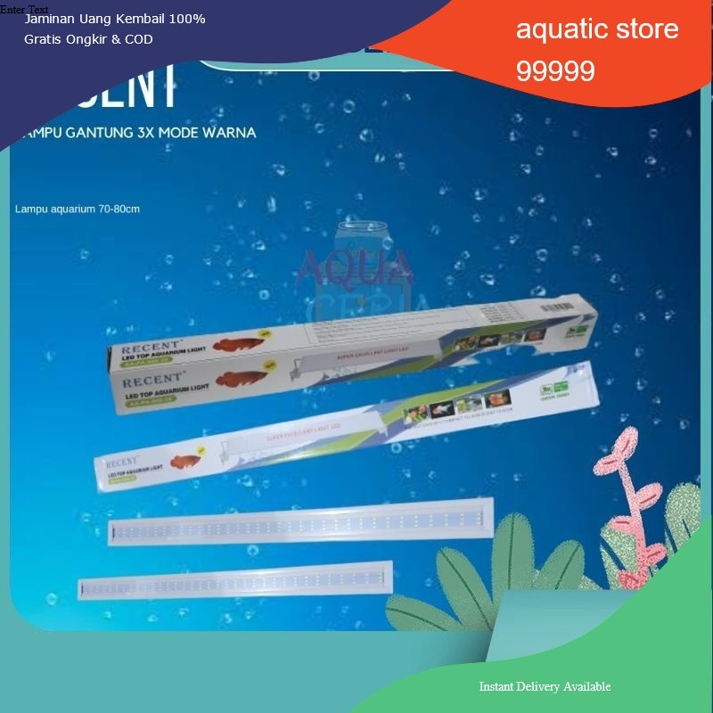 Lampu LED Aquarium RECENT AA S 800 3X lampu aquascape
